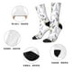 thumbnail image 5 of Fotbe Lavender Flowers Calcetas Largas con Estampado para Hombre y Mujer – Calcetas de Compresión Transpirables y Elásticas, Viajar y Uso Diario Talla 5-11, 5 of 6