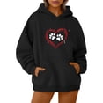 thumbnail image 6 of guisaled Heated Hoodie Pullover 5 Heating Zones Lightweight Warm Fleece Heated Hooded Sweatshirt Winter Outdoor Hunting Coats, 6 of 9