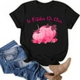 thumbnail image 4 of DPTALR Femmes Décontracté Été Imprimé Manches Courtes Ample T-Shirt Blouse Hauts, 4 of 5