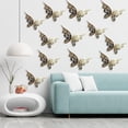 thumbnail image 2 of 12x Mariposa Pegatinas de pared 3D Zulema Calcomanías metálicas Decoraciones Oro, 2 of 7