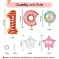 thumbnail image 2 of 22 Pcs Accessoires de Cabine Photo Donut, Décorations de Fête Donut Time pour Fille Fournitures de Fête d'Anniversaire Rouge, 2 of 6