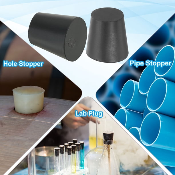 Bouchons En Caoutchouc Pour Laboratoire - Taille Conique, Différentes Tailles - Pour Flacons, Tubes