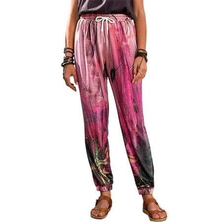 

Niuer Casual Pajamas Lounge Trouser Pants For Women High Waist Joggers Trousers Ladies HipHop Cargo Pants Dance Yoga Sport Pants