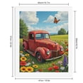 thumbnail image 2 of Paint by Numbers Kit for Adults, Vintage Red Truck Meadow Blooms Paint by Numbers, Easy Paint by Numbers Kit for Adults Beginner, DIY Adult Paint by Number Kits on Canvas, 12x16in Home Decor, 2 of 7