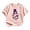 Pink, variant on Zylarhe Kids Halloween Tops Short Sleeve Crewneck Casual Summer Fashion T Shirt for Boys and Girls Pink 3-4 Years