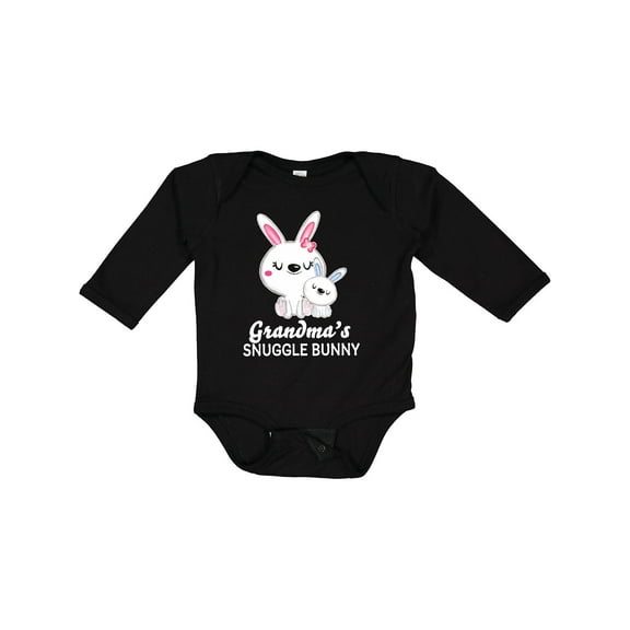 Inktastic Grandmas Snuggle Bunny Easter Boys Long Sleeve Baby Bodysuit