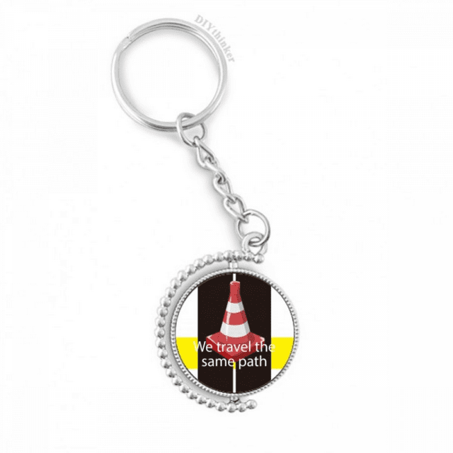 we travel the same path rotatable keyholder disc accessories chain clip
