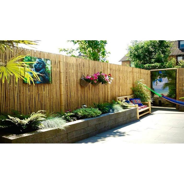 Backyard X-Scapes Natural Bamboo Fence Panel 3/4 D x 6' H x 8' L