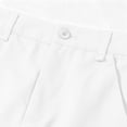 thumbnail image 4 of ZHOGXU Big Kids Boys Dress Pants With Adjustable Waistband Solid Color Comfortable Flat Front Trousers For School Formal Occasions White 4-5 Years, 4 of 6