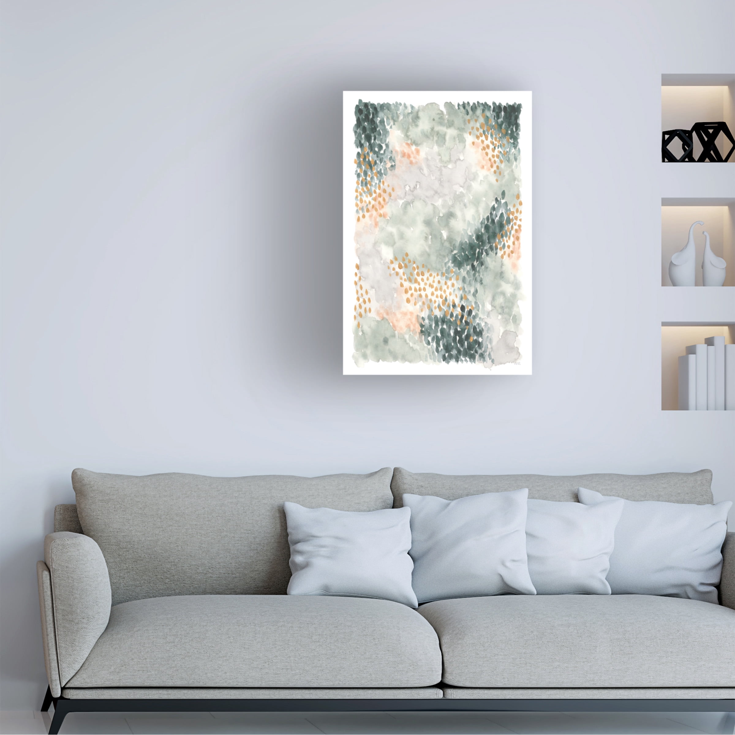 Laura Marshall 'Spring Blooms I' Canvas Art