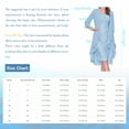 thumbnail image 4 of YONGHS Women Mother of The Bride Dresses with Jacket Lace Wedding Guest Chiffon Evening Dress Sky Blue 5XL, 4 of 4