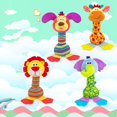 thumbnail image 2 of Juguete de peluche llamativo súper suave, 4 estilos, elefante divertido, forma de Animal, juguetes chirriantes para bebé para el hogar, 2 of 5