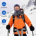 thumbnail image 4 of Riousery Adjustable Fleece Neck Gaiter Warmer Reflective Safety Face Cover Winter Outdoor Sport Scarf for Skiing Cycling Running 9.8 in / 25 cm Dark Grey, 4 of 7