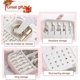 thumbnail image 4 of Jewellery Box Organiser Small Travel Portable Faux Pu Leather Jewelry Storage, 4 of 5