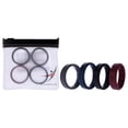 thumbnail image 1 of Juego de anillos de boda de silicona BR Step - Basic-Bordo de ROQ para hombre - Anillo de 4 x 13 mm, 1 of 2