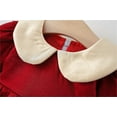thumbnail image 6 of HIPYLO Long Sleeve Denim Dress Princess Dresses Evening Dresses Thanksgiving Baby Outfit Baby First Christmas Outfit Top Kids Gifts Christmas, Red 12-18 Months, 6 of 9