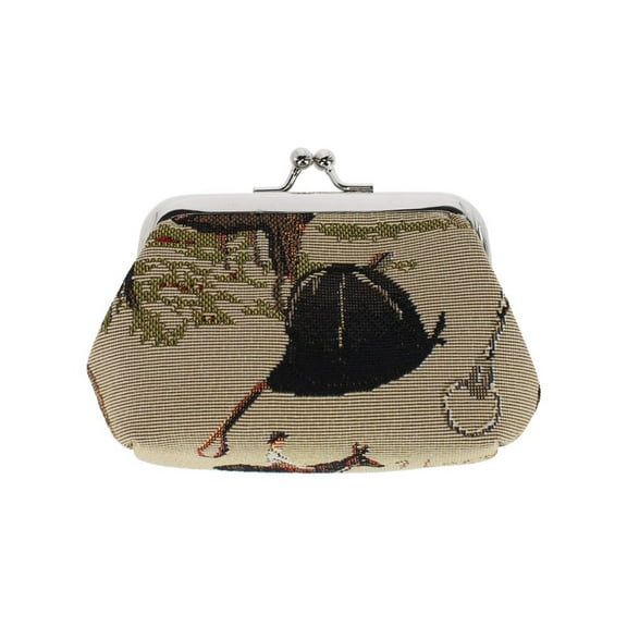 CTM  Horse Themed Tapestry Coin Purse Wallet (Women)