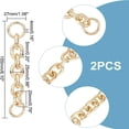 thumbnail image 3 of HLONK 4 Colors Metal Chain Extender 4.9 Inch Short Chain Bag Strap Extender Replacement Mini Purse Chain with Spring Gate Ring Decoration Chain for Satchel Shoulder Bag Crossbody Bag, 3 of 9