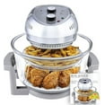 Big 16Qt Large Air Fryer Oven Large Halogen Oven Cooker with 50+ Air