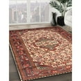 thumbnail image 3 of Ahgly Company Machine Washable Indoor Rectangle Traditional Tomato Red Area Rugs, 4' x 6', 3 of 7