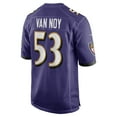 thumbnail image 3 of Men's Nike Kyle Van Noy  Purple Baltimore Ravens Team Game Jersey, 3 of 3
