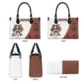 thumbnail image 2 of Brittany Dog Bag, Personalized Leather Handbags For Women - Personalized Leather Purse with Name - Tote Bags for Mom Grandma - Custom Gifts Ideas for Her, Gift for Dog Lover, 2 of 7