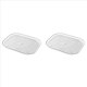 thumbnail image 1 of 2X Organizador de Plataforma Giratoria para Refrigerador, Estante de Almacenamiento Rectangular Giratorio de 360 Grados, Bandeja Giratoria Transparente para Gabinete de Cocina, 1 of 5