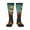 3 Black, variant on Western Desert Cactus Bald Eagle print thigh-high socks, crafted for both men and women with a stretchy, high-opaque design perfect for daily wear