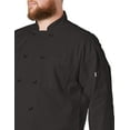 thumbnail image 3 of 0402-0105 Classic Chef Coat 10 Buttons in Black - Xlarge, 3 of 8