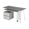 thumbnail image 6 of Rotating L-Shape Desk - Modern Computer Workstation, Multi-Positional, Alloy Steel Frame, Grey Finish, 6 of 10