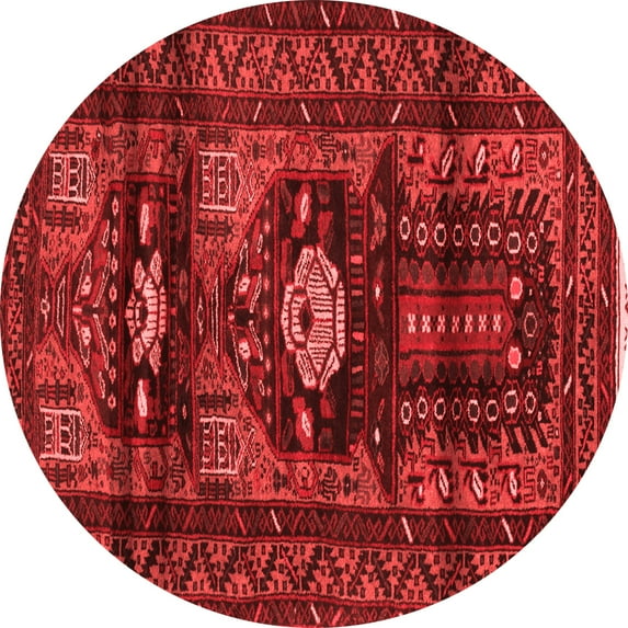 Ahgly Company Indoor Round Persian Red Traditional Area Rugs, 8' Round