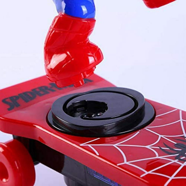 Spider Stunt Skateboard Scooter Electric Universal Rotating Tumble Music  Led Light Cartoon Balance Bike Toys for Boys and Adults