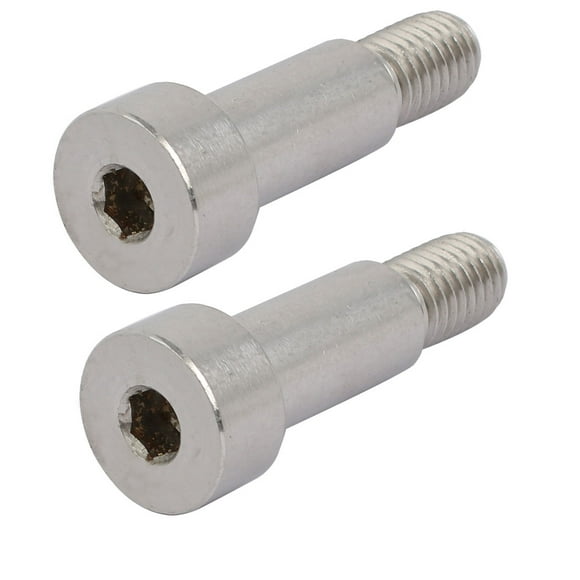 Unique Bargains Hex Socket Shoulder Bolt 12mm Shoulder Dia 25mm Shoulder Length M10 Thread 2pcs