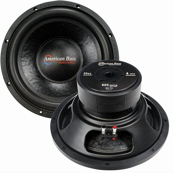 American Bass DX104 10" Single 4-Ohm Car Subwoofer