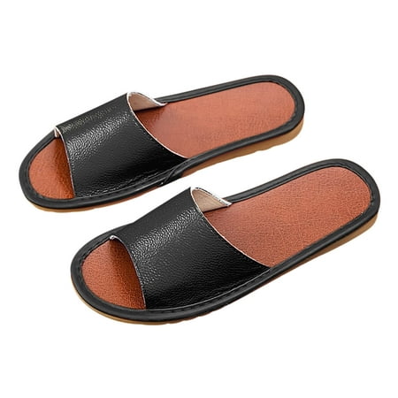 

Funicet Slides for Women Women s Flat Shoes Ladies Beach Sandals Summer Non-Slip Causal Slippers Black 25