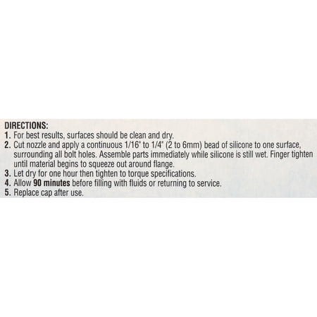 Permatex Right Stuff Black 90 Minute Silicone Gasket Maker - 75228