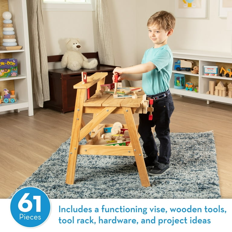 Melissa and doug wooden tool bench on sale