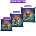 thumbnail image 3 of Retro Surfing Old English Sheepdog in Cool Sunglasses Hello Summer Waves Pillowcase Double Sided Dog Lover Pillow Case Covers - 10001, 3 of 3