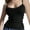 Black, variant on Staron Women's Black Fishbone Camisole Lace Trim Round Neck Sleeveless Camisole Casual Fashion Blouse, Black L