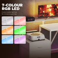 thumbnail image 3 of Bureau de Jeu en L de 76 Pouces, avec Lumières RVB, Table d'Ordinateur Réversible avec Ports USB, Support pour Moniteur et 2 Tiroirs en Tissu, Bureau en Mélamine Blanche et Acier pour Bureau à Domicile Ou Chambre, 3 of 7