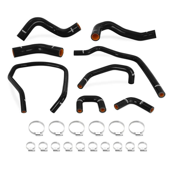 Mishimoto MMHOSE-TTN-04BK Silicone Radiator & Heater Hose Kit, Compatible With Nissan Titan 5.6L 2004-2014, Black