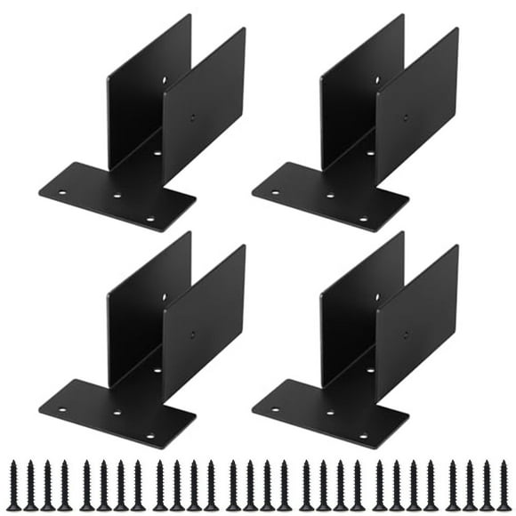 Bgsha 4pcs 2x4 Pergola Side Top Mount Bracket Upper Joint Timer Lumber Kit for Gazebo