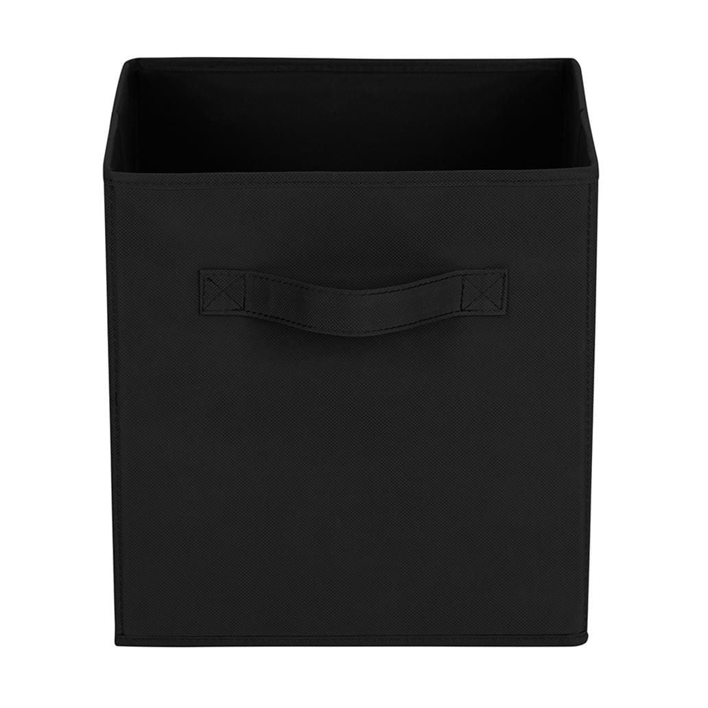 Panier de rangement en tissu Mainstays - Pliable, idéal pour la chambre d'enfant, la salle de jeux, le placard et l'organisation de la maison Taille assemblé : 26.7cmx26.7cmx27.9cm; Plusieurs couleurs en option.