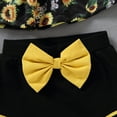 thumbnail image 6 of Douhoow Infant Girl Sunflower Printed Suspender Tops Triangle Shorts Baby 2Pcs Clothes Set, 6 of 8
