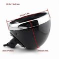 thumbnail image 4 of Motorcycle Universal Bottom Mount 7" Headlight Led Headlamp Light Cover Bucket Housing For Harley Custom Black/chrome, 4 of 4
