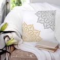 thumbnail image 4 of Boho Gray Beige Floral Throw Pillow Covers, Soft Pillowcases with Invisible Zipper, Retro Abstract Art Flowers Decorative Square Pillow Cushion Covers for Living Room Couch Sofa Bed 18x18 Inches, 4 of 8