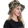 thumbnail image 4 of Funny Bucket Hats for Men Women Summer Beach Fisherman Hat Double Sided Wearing Sun Cap Travel Outdoor Hiking, 4 of 6