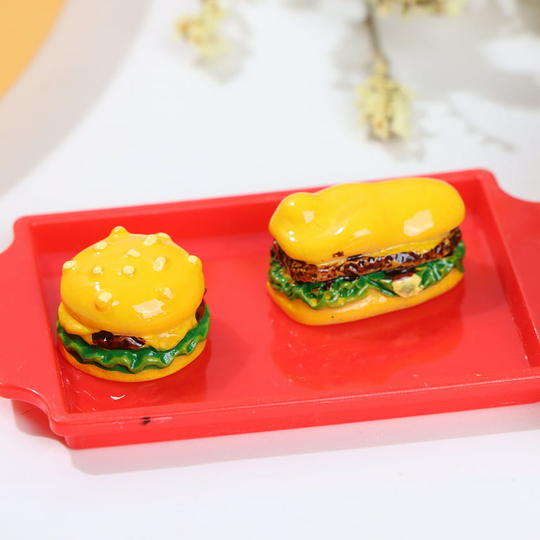 1 Set Cute Mini Miniature Dollhouse Fast Food for Doll House Kitchen - Walmart.com