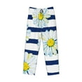 thumbnail image 4 of Balery Men'S Daisy Striped Nautical Pants,Sleepwear Pants,Pajama Pants,Pj Bottoms Drawstring And Pockets-Small, 4 of 9