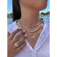 thumbnail image 6 of Lazio - 10 Carat Riviera 3 Prong Graduated Diamond Tennis Necklace, 6 of 7